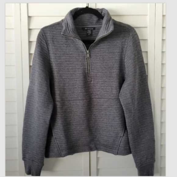 NEW ATHLETA knit Charcoal Sweatshirt Small NWT - Picture 2 of 4